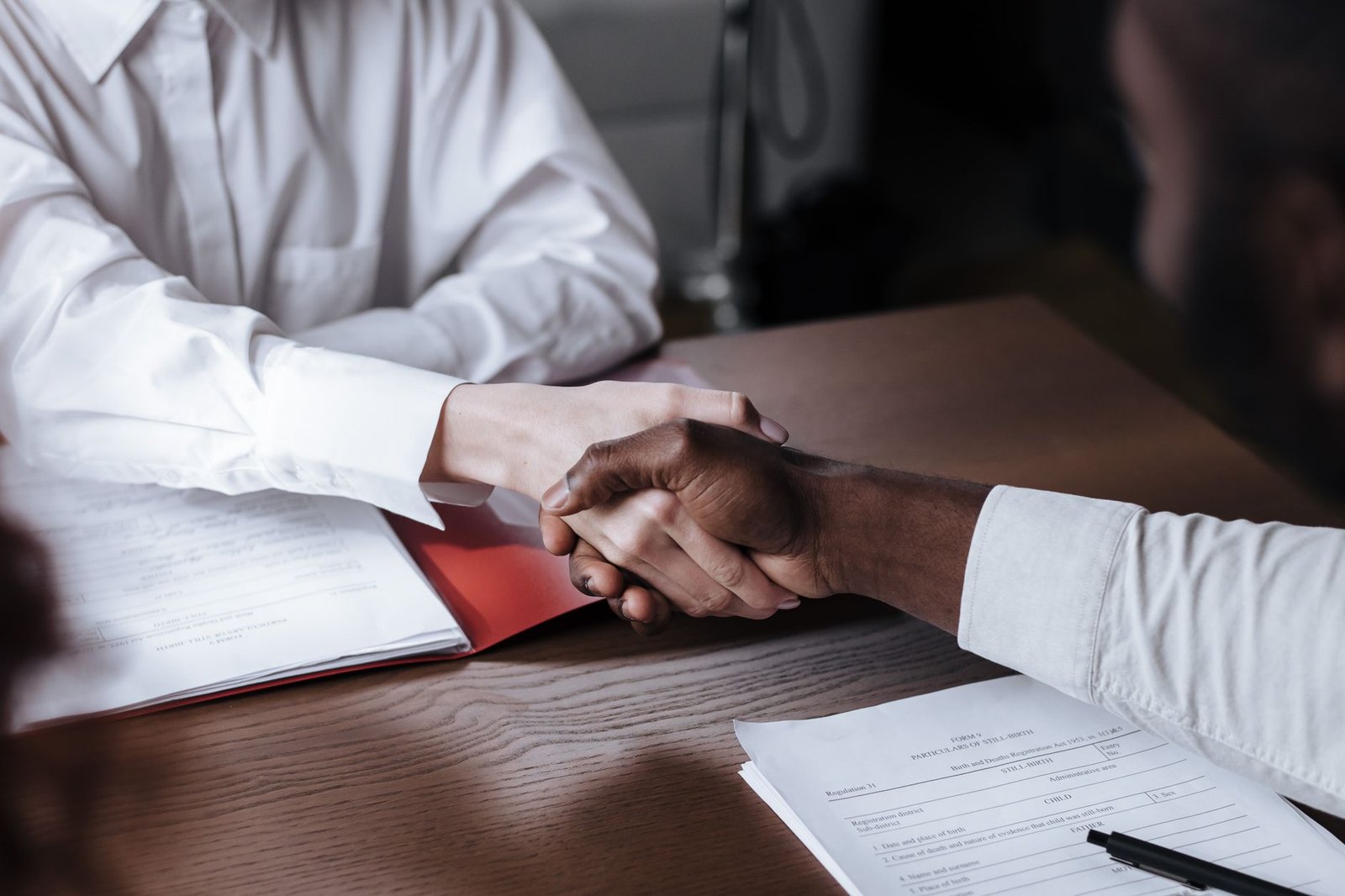 Handshake representing an agreement